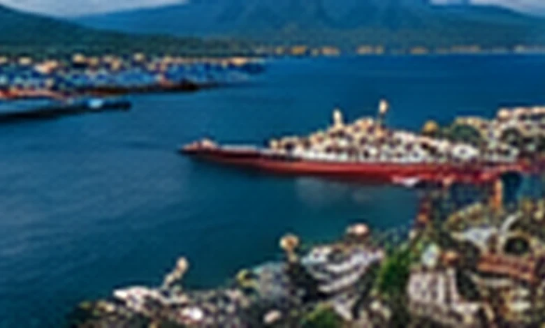 Image illustrative de toiture et paysage tropical